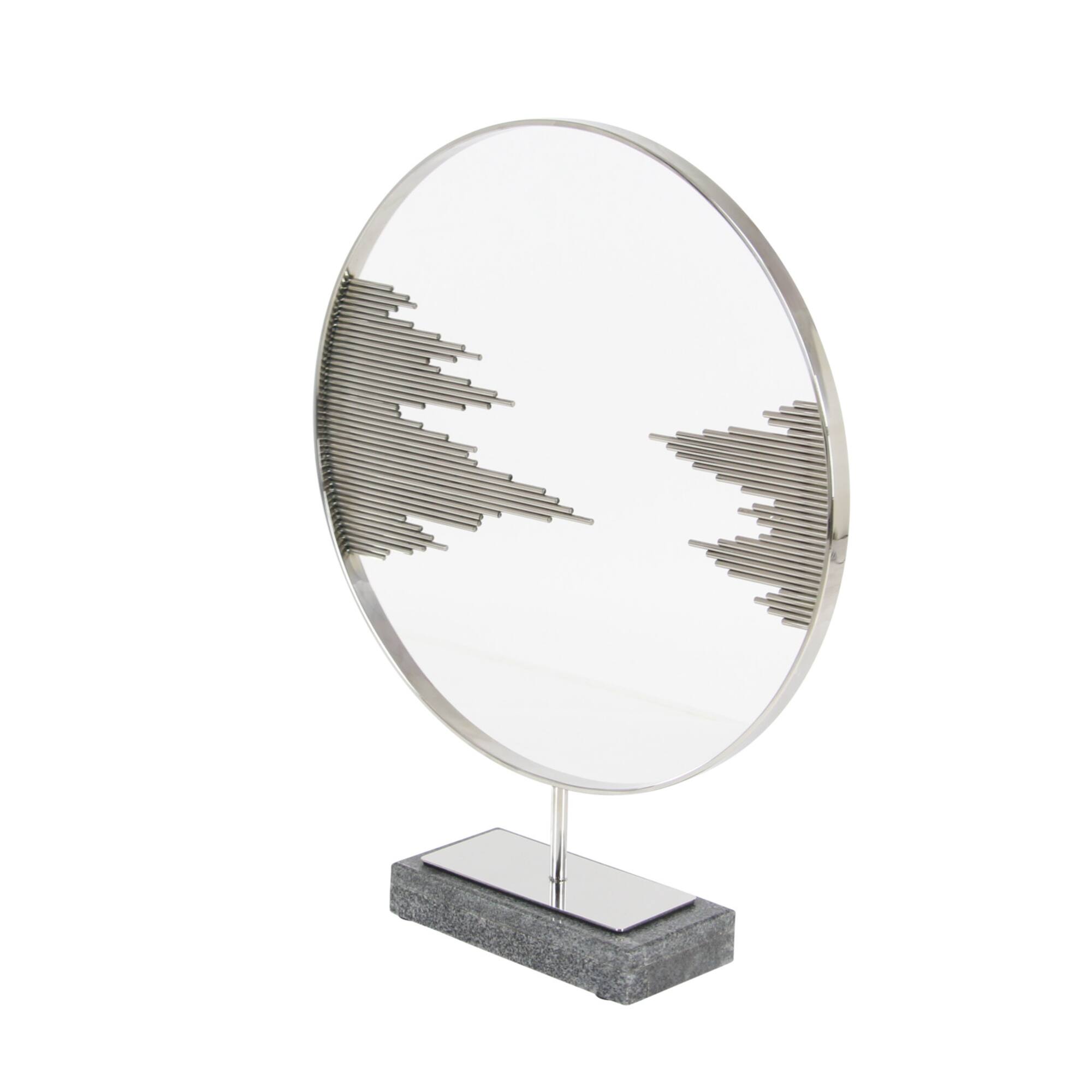 23" Black Abstract Stainless Steel Sculpture